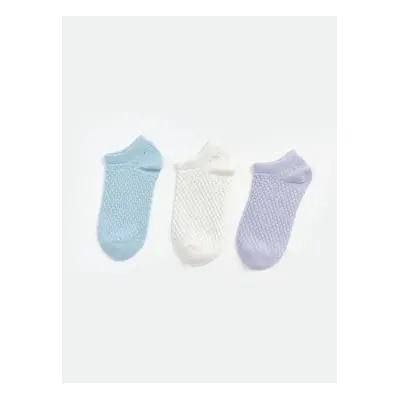 LC Waikiki Lcw Self-Patterned Women's Ankle Socks 3-Pack