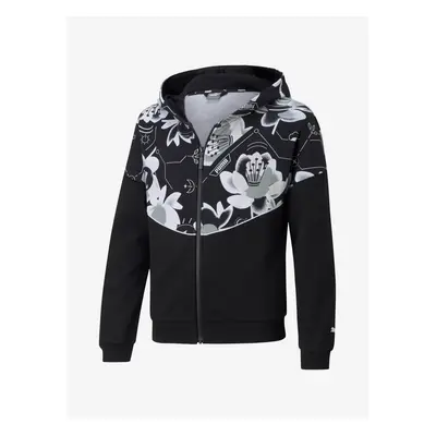 Černá holčičí mikina Puma Alpha Full-Zip - unisex