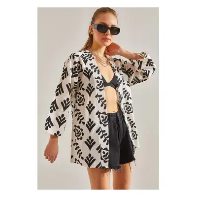 Bianco Lucci Women's Patterned Kimono