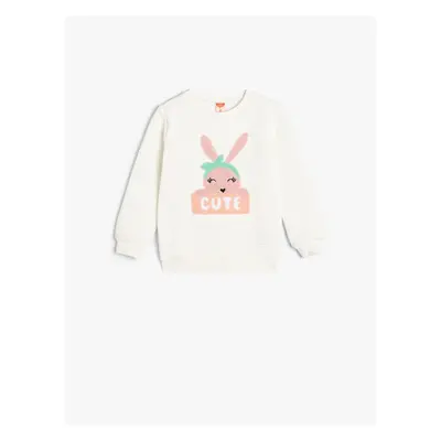 Koton Sweatshirt Rabbit Applique Detailed Cotton