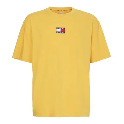 Tommy Jeans T-shirt - TJM WASHED BADGE TEE yellow