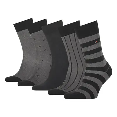 Tommy Hilfiger Socks - TH MEN SOCK 5P GIFTBOX BIRDEYE black