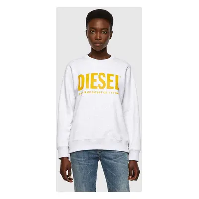 Sweatshirt- Diesel FANGSECOLOGO SWEATSHIRT white