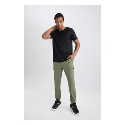 DEFACTO Fit Jogger Sweatpants Standard Fit Cargo Pocket Woven Waist Elastic Leg