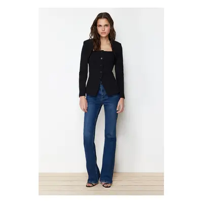 Trendyol Black Bolero Detail Woven Blazer Jacket