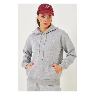 Bianco Lucci Women's Kangaroo Pocket Sweatshirt MBHS012