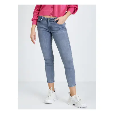 Světle šedé dámské skinny fit džíny Pepe Jeans Lola - Dámské