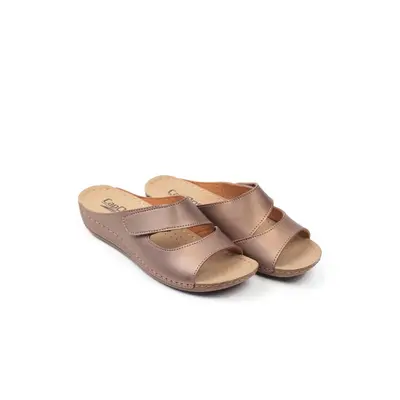 Capone Outfitters Capone Z0381 Copper Women's Comfort Anatomic Slippers.