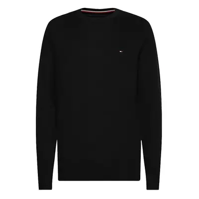 Sweater - TOMMY HILFIGER CORE COTTON-SILK CNECK black