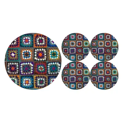 Bertoni Home Unisex's 1+4 Round Table Pads Set Frania