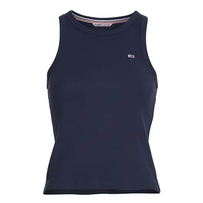 Tommy Jeans Tank Top - TJW FEMININE RIB TANK TOP blue