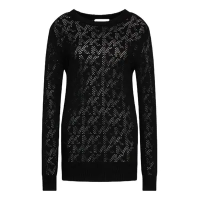 Michael Kors Sweater - MK LOGO MESH BF SWTR black