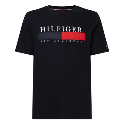 Tommy Hilfiger T-shirt - MIX MEDIA BAR TEE blue