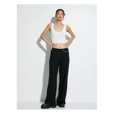 Koton Wide Strap U Neck Ribbed Crop Undershirt