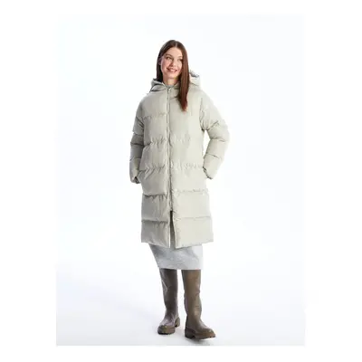 LC Waikiki Women's Hooded Plain Puffer Coat