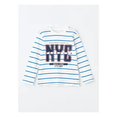 LC Waikiki Crew Neck Short Sleeve Striped Baby Boy T-Shirt