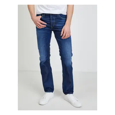 Tmavě modré pánské straight fit džíny Pepe Jeans Talbot - Pánské