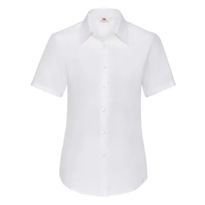 FRUIT OF THE LOOM F16•LADIES SHORT SLEEVE OXFORD SHIRT