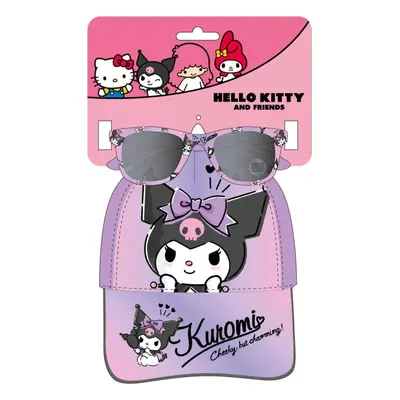 CAP SET OF SUNGLASSES HELLO KITTY KUROMI