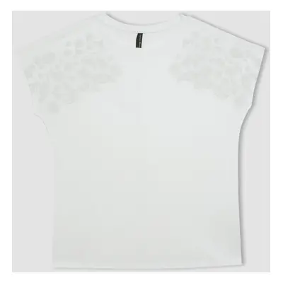 DEFACTO Crew Neck Printed Short Sleeve T-Shirt