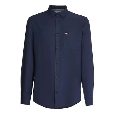 Tommy Jeans Shirt - TJM SOLID FLANNEL SH blue