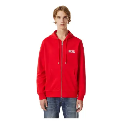 Sweatshirt - Diesel SGIRKHOODZIPECOLOGO SWEATSHIRT red