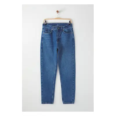 Trendyol Medium blue 100% Cotton Essential Fit Jeans