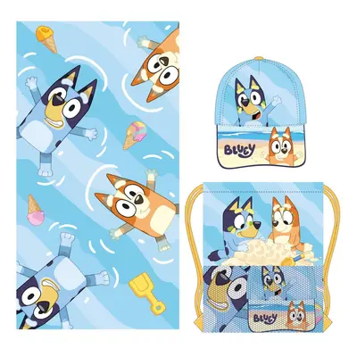 TOWEL SET SACHET BLUEY