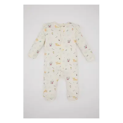 DEFACTO Baby Girl Newborn Patterned Long Sleeve Jumpsuit