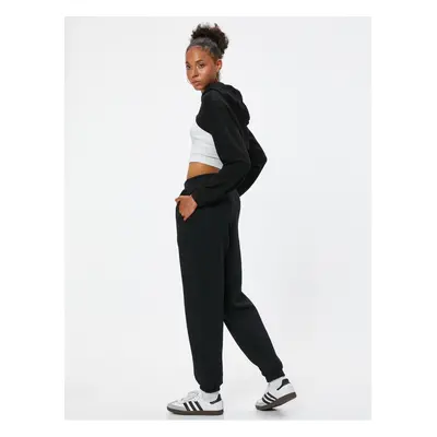 Koton Jogger Sweatpants Comfortable Cut Elastic Waist Pocket