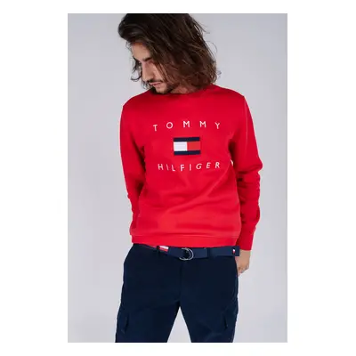 Tommy Hilfiger Sweatshirt - TOMMY FLAG HILFIGER SWEATSHIRT dark red