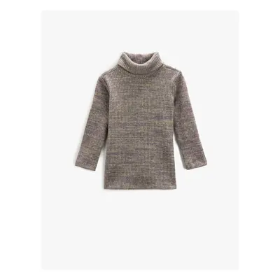 Koton Turtleneck T-Shirt Long Sleeve Soft Textured Loose Fit