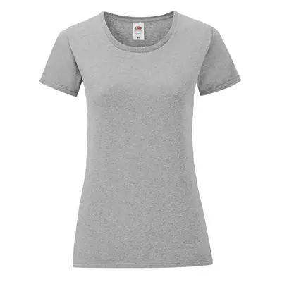 Iconic Grey Women's T-shirt in combed cotton Fruit of the Loom