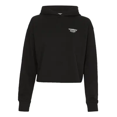 Tommy Jeans Sweatshirt - TJW BXY CROP TAPING HOODIE black