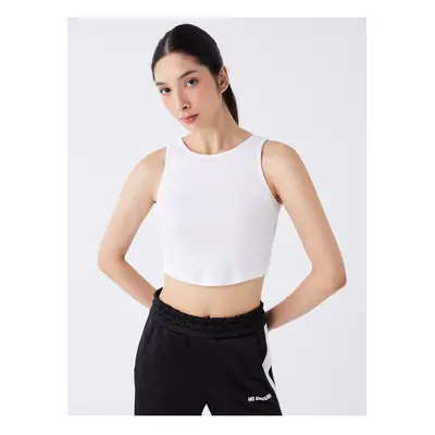 LC Waikiki Women's Crew Neck Straight Crop