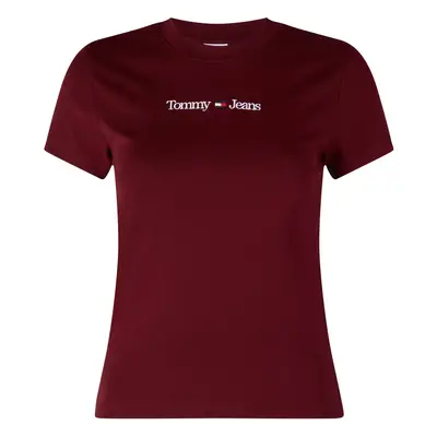 Tommy Jeans T-shirt - TJW BABY SERIF LINEA red