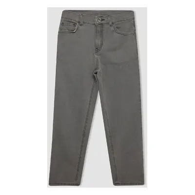 DEFACTO Boy Straight Fit Straight Leg Pocket Jean Trousers