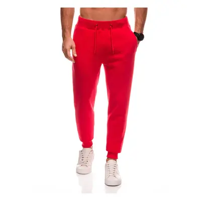 Edoti BASIC men's uniform sweatpants joggers - red