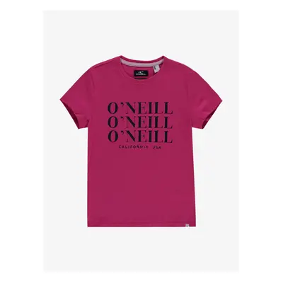 ONeill Tmavě růžové holčičí tričko O'Neill All Year - Kluci