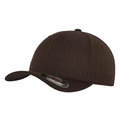 Flexfit Pinstripe bro/wht