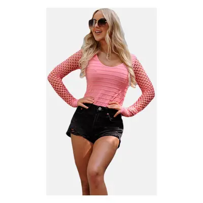 Dámská halenka LivCo Corsetti Fashion LivCo_Corsetti_Fashion_Blouse_Hortense_Pink