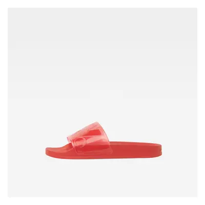 Flip-flops - G-STAR Cart Slide II - Transparent red