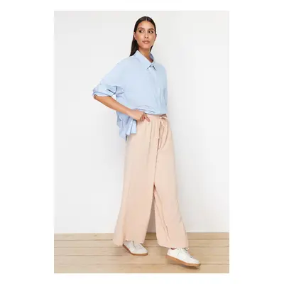 Trendyol Stone Wide Leg Woven Trousers