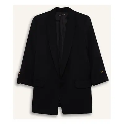 DEFACTO Regular Fit Jacket Collar Basic Blazer Jacket