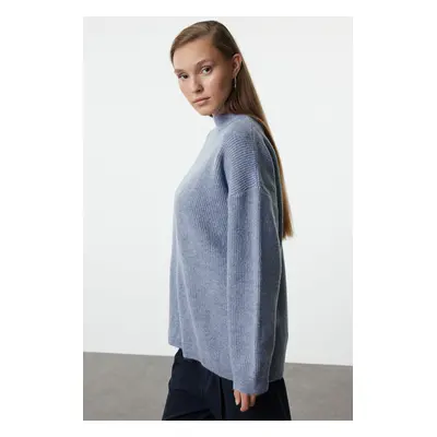 Trendyol Indigo Knitwear Basic Sweater