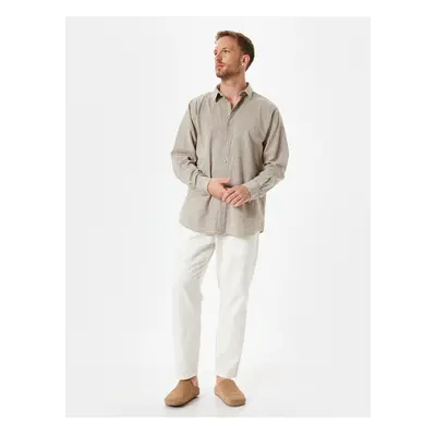 Koton Long Sleeve Shirt Textured Cotton