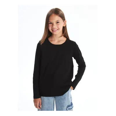 LC Waikiki Crew Neck Long Sleeve Girl's T-Shirt