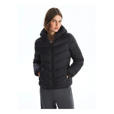 LC Waikiki Women's Hooded Plain Puffer Coat