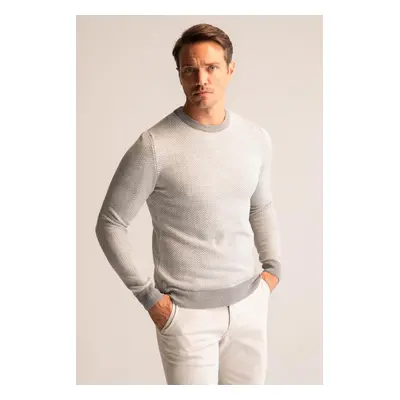 DEFACTO Slim Fit Crew Neck Knitwear Sweater