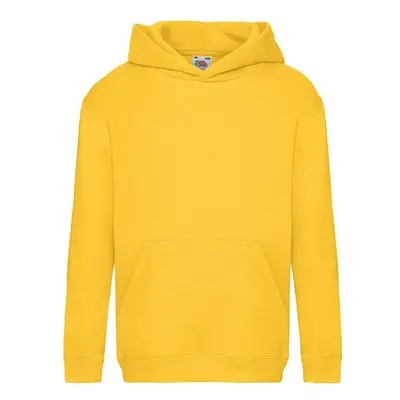 Żółta bluza dziecięca Hooded Sweat Fruit of the Loom